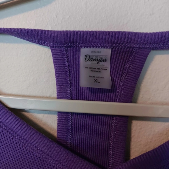Purple Racerback Tank Top - Unbranded - Picture 8 of 9